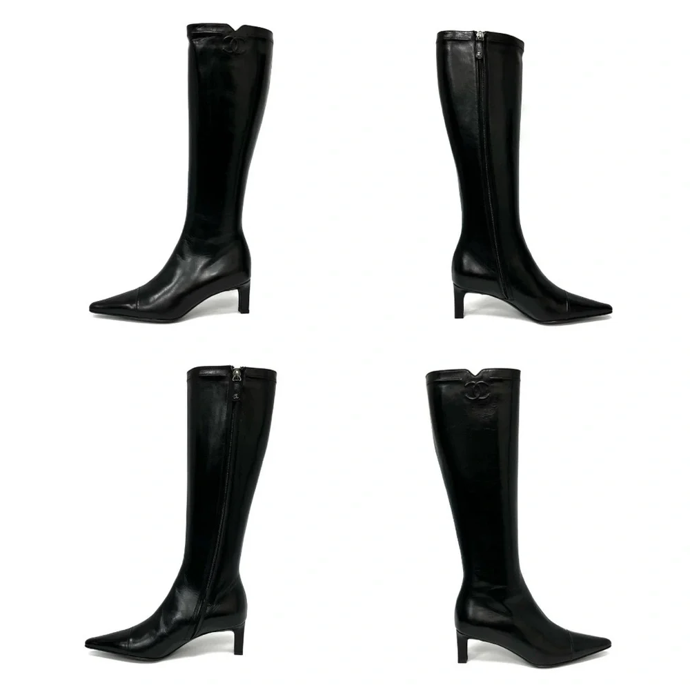 Chanel Knee High Boots size 34.5
